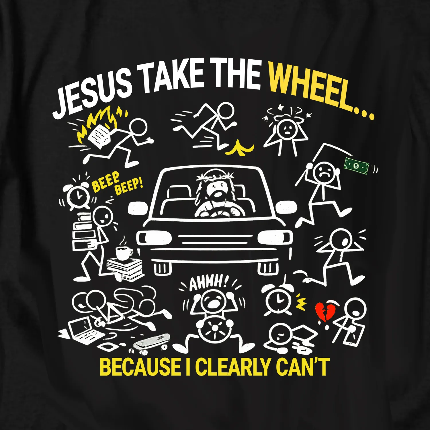 Jesus Take The Wheel Tee – view 2