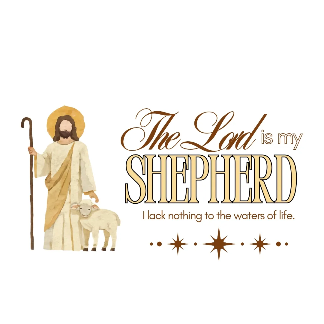 The Lord is my Shepherd Tee – view 2