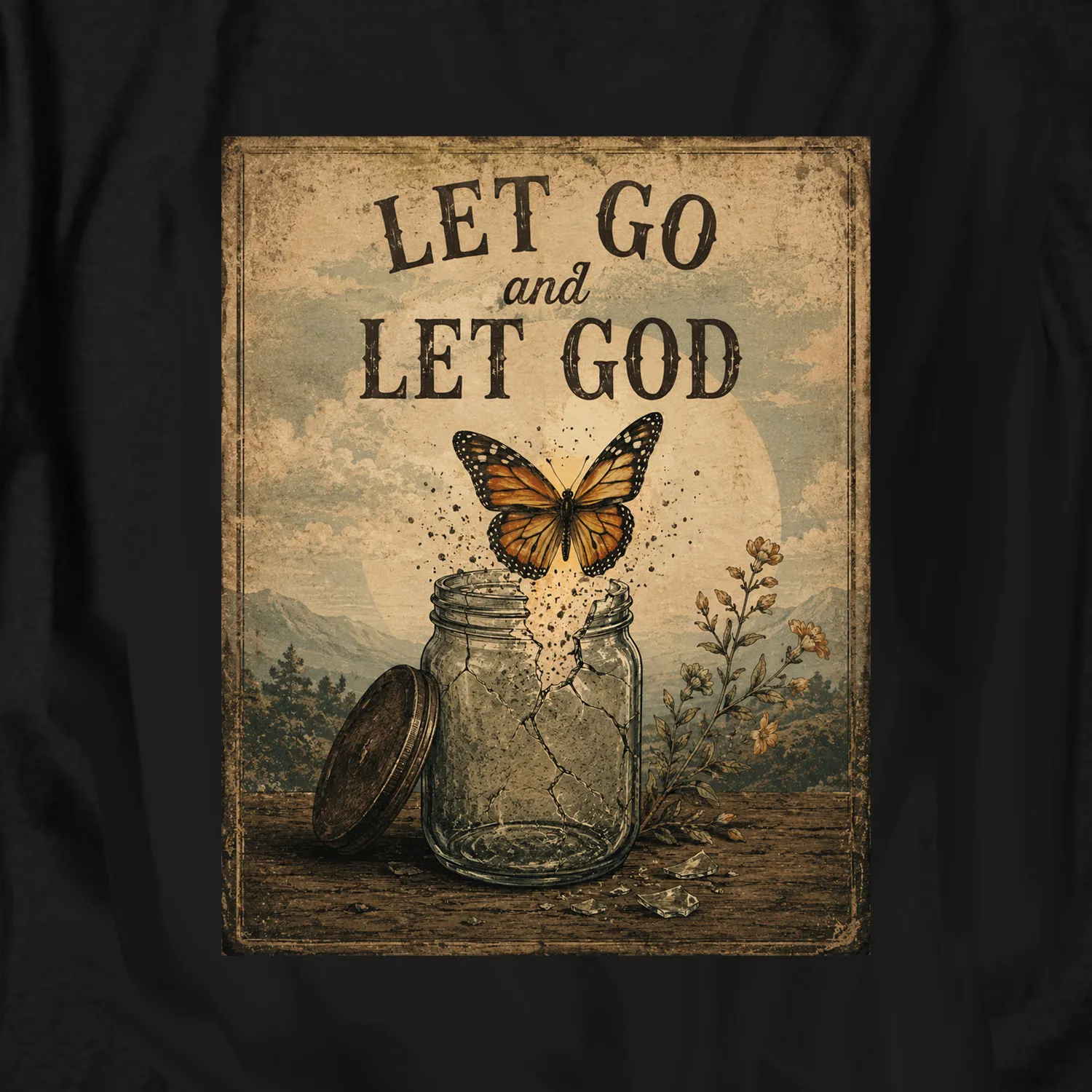 Let Go and Let God Tee – view 2